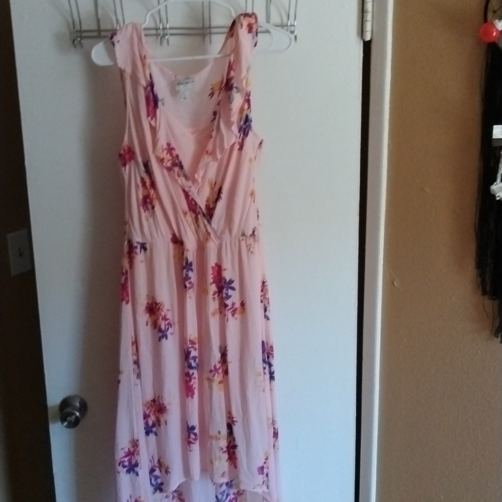 Pink floral dress